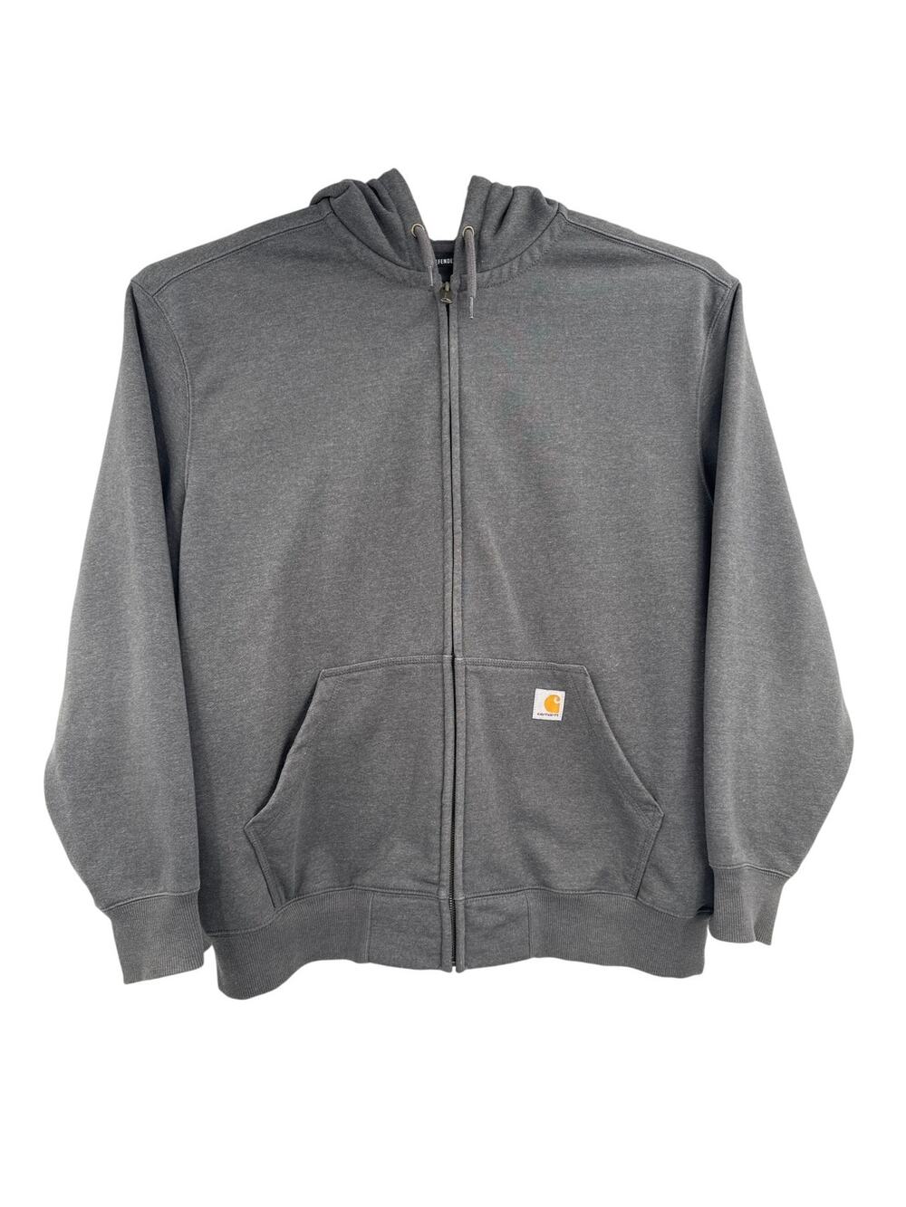 carhartt full zipper hooded sweater gray size 2XL TS0614 M RN 14806